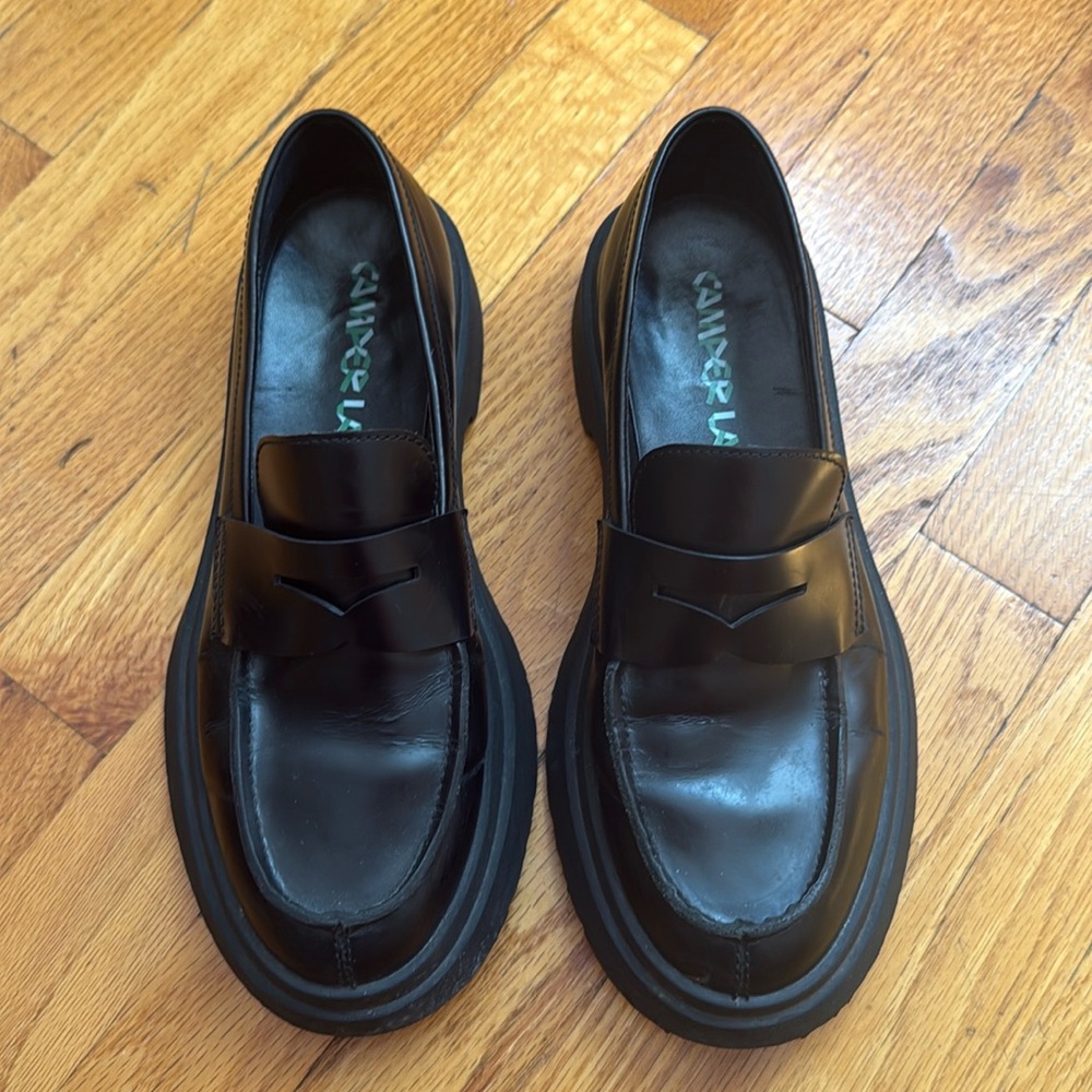 Black Camper Loafers